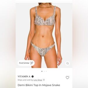 Vitamin A Mojave Snake Bikini Set